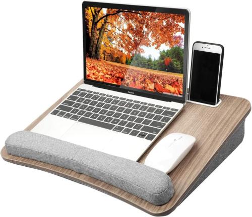 Lap Laptop Desk - Portable Lap Desk with Pillow Cushion